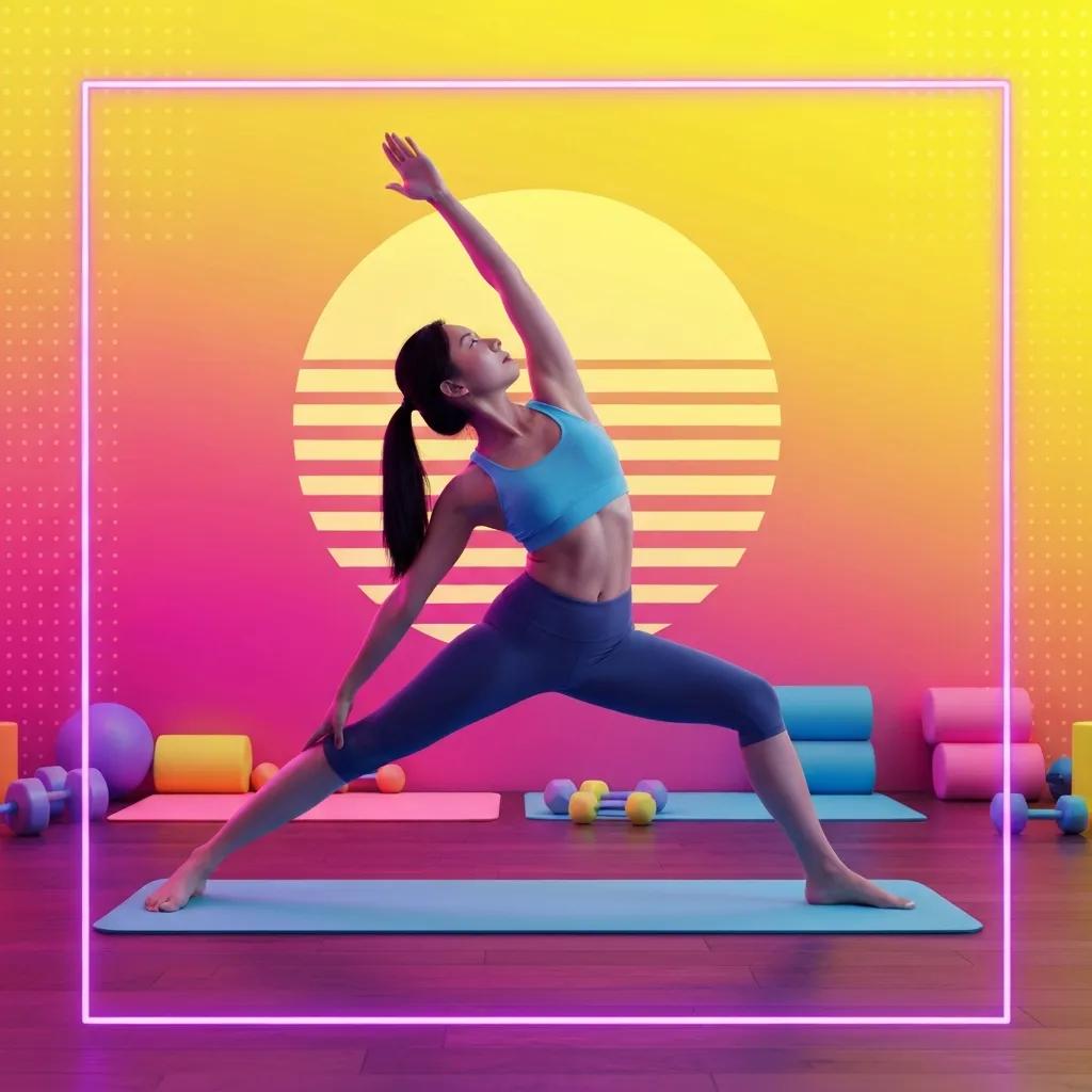 Individual practicing yoga in a heated room, focusing on deep breathing and mindfulness for stress relief
